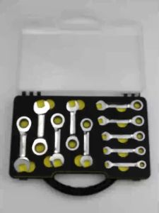 HEXMA 6-19MM Short Handle Quick Ratchet Wrench Multi functional Bidirectional Mini Wrench Dual purpose Wrench