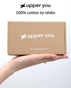 Tất Vớ Nam Nữ Gân Trơn Cổ Cao UPPER YOU Cotton Tự Nhiên Kẻ Sọc Thời Trang 2 Màu Đen Trắng Dày Dặn Êm Ái -BSF4001