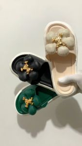 OKAIDO Sandal Wanita Selop Model Bunga Beruang Gaya Fashion Korea Style Sendal Karet Eva Lembut Unik dan Mewah