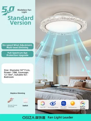 OSIZA | New Design Fan Ceiling Light Italian Style Crystal