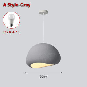 LANTU 50cm Wabi-Sabi Style Pendant Light Cream Style Homestay Clothing Store 3 Color Hanging Decorative Lamp Chandelier Restaurant