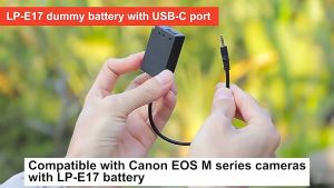 [Kingma] LP-E17 to USB Type-C Dummy Battery for Canon Cameras using LP-E17 Type Batteries
