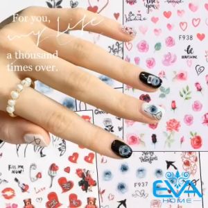 Decal Dán Móng Tay 3D Nail Sticker Love Colecction Hoạ Tiết Về Chủ Đề Tình Yêu F936 / F937 / F938