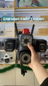 [Bảo hành 24 tháng] Camera YOOSEE WIFI ngoài trời 4 mắt 3 màn hình tích hợp 54 LED siêu nét - Hàng nhập khẩu