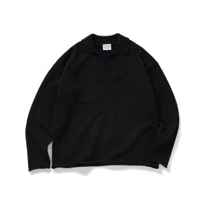 714street | Vintage Boxy Fit Polo Neck Sweater