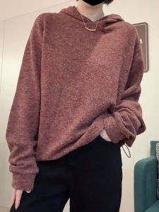QINGNAER | Oversized Casual Solid Color Knit Sweater