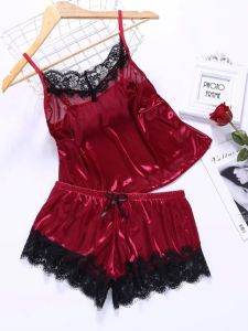 Lace Suspender Shorts Pajamas for Women Lace Suspender Shorts Womens Pajamas