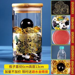 Bathroom Decorative Fish Lily Water Purification Bottle Eastern Corner Toilet Ornament Chinese Style Plant Theme Desktop Decoration