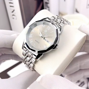 Promo Ceria Jam anti air cowok OLEVS Jam Tangan Pria Anti Air Original Analog Stainless Steel Bisa Cod