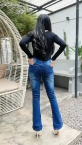 Celana Cutbray Wanita Panjang Pinggang Full Karet Bahan Jeans Stretch Melar Tebal Nyaman Dan Anti Begah Real Pict Bisa Cod