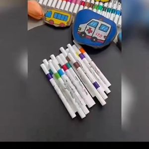 Childrens acrylic marker pen，Waterproof Marker pen 儿童丙烯马克笔可水洗不透色涂鸦涂色绘画笔套装