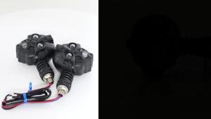 1pair Transformers Style Motorcycle Front Rear Universal Blinker Dual Color Turn Signal for Driving Turning Motorcycle Indicator