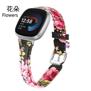 Slim leather strap for the Fitbit Versa 4 Fitbit versa 3 replacement wristband sense lady strap