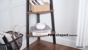 KEKEE Corner Bookshelf Storage Rack Corner Display Rack Simple Wall Bracket Waterproof Moisture-proof Rak Buku Rak Barang Kelembaban Tahan Air 置物架客厅