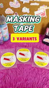 FCI & DIAMOND Masking Tape ( 1/2 inch 3/4 inch & 1 inch )10m Sold per Piece Perfect For Students School and Office Supplies