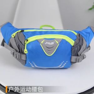 [Local Delivery]Nylon Running Item Storage Bag Lightweight Anti-Theft Pack Belt Bags Portable Breathable High Capacity with Zipper for Outdoor Sport Waist Pack (tools bag) Best Running Belt Waistband Case Holds All Cell Phones Sports Fitness Holder Bag