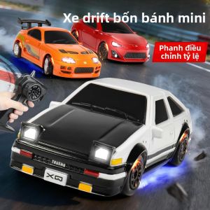 Xe Điều Khiển Từ Xa Mini RC Drift 1:64 4WD Xe Đua Biểu Diễn Mạo Hiểm Hiệu Suất Cao Thân Xe Điện ABS Dành Cho Trẻ Em Với 3 Kiểu Dáng