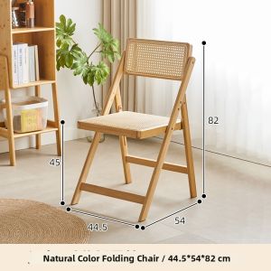 ZHUTING | Minimalist Rattan Bamboo Folding Chair