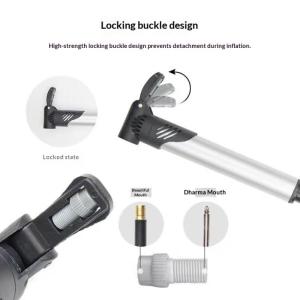 New Portable Mini Bike Pump With Bracket Hand Cycling Mountain Bike Air Pump Bicycle Tire Inflator Bicycle Parts