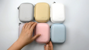 12x9x4CM Storage Case For CCD Camera Cable Charger Earphone PU Hard Shell Organizer
