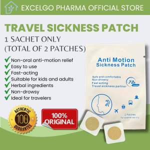 Anti-Motion Patch Kontra-Hilo and Suka during Traveling (2 Patches per Sachet)