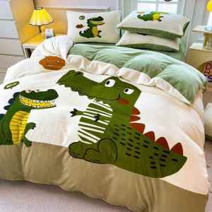 Warm Winter Double-sided Fleece Bedding