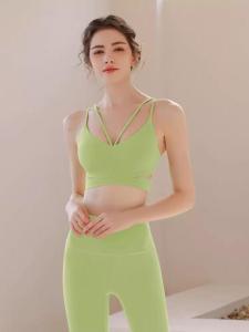 ชุดโยคะเซ็กซี่สำหรับผู้หญิงในช่วงฤดูร้อน ชุดออกกำลังกายฟิตเนส สายเดี่ยว แขนกุด กระโปรงยาว ชุดสองชิ้น