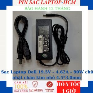Sạc laptop Dell 5568 3558 3458 3559 5458 5759 Sạc Dell 19.5V-4.62A-90W chân kim nhỏ