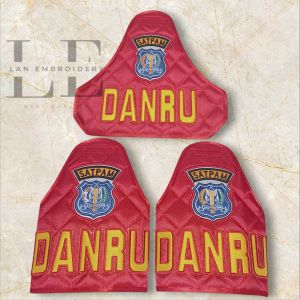 Banlengan Danru Logo Satpam Bahan Dolby Original