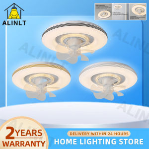 Ceiling Fan With Light Modern Tri Color LED Ceiling Fan Lamp  Remote Control Dimmable Living Dining Bedroom Kitchen ALINLT