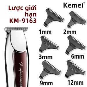 Kemei | Kemei 6 Cái/bộ KM-9163 Máy Cắt Tóc Giới Hạn Lược Hướng Dẫn Phụ Kiện Thợ Cắt Tóc Thay Thế Kích Cỡ 1/2/3/6/9/12mm Cho Máy Cắt Tóc