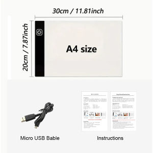 Led Drawing Copy Pad 3 Level Dimmable Board Table Animation Painting Educational Toys Gift Adjustable Light Notepad For Children