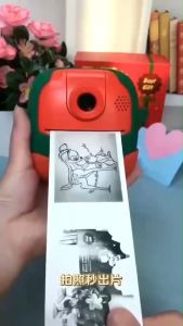 กล้องเด็ก Kids Instant Print Camera ซานตาคลอส HD 720P Digital Video Camera หน้าจอ IPS ขนาด 2.0 นิ้ว