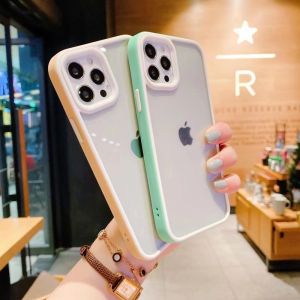 Protective Candy Colour Minimalist Casing Transparent Clear Case for iPhone 13 Pro Max 12 Pro Max 11 Pro Max