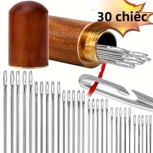 30 Món Tự Ren Kim Bộ Dành Cho Người Cao Tuổi Quần Áo May Tay May Chăn Mở Thép Không Gỉ Phụ Kiện May Vá