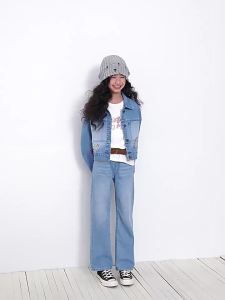LOVESASAKIDS | Original Colorful Embroidered Twill Denim Jacket