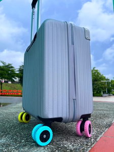 [SG Seller] Universal Luggage Suitcase Wheels Cover Silicone Wear Resistant Trolleys Case Caster Protection Covers For Suitcase Wheels Travel Wheel Protector