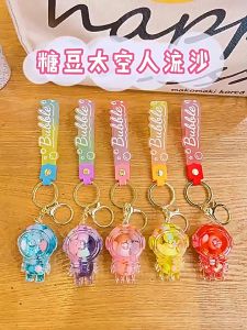 Trendy Pink Astronaut Keychain – Glitter Quicksand Charm For Backpack Great Holiday Gift