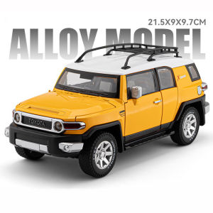 1:24 Scale Toyota FJ Cruiser Alloy Car Model Diecast Car Sound Light Car Lovers Collection Kids Birthday Gift Metal Boys Toys