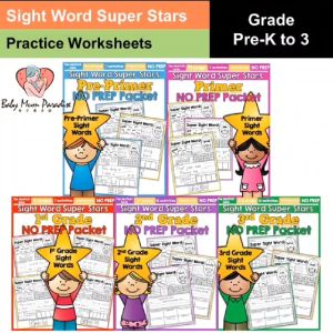 English Child Early Learning Education for Writing And Reading Practice Training Page Activity