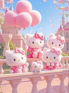 TOPTOY | Large Size Jigsaw Puzzle 500/1000/1200/2000 Pcs Hello Kitty Theme Jigsaw Puzzles for Adults Stress Relief Toys Gift