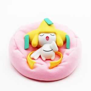 Takara Tomy | 6 Pcs Anime Pokemon Model Kit Characters Figure Starry Dream Pikachu Eevee Series Car Interior Hand Sleeping Position Toys Gifts