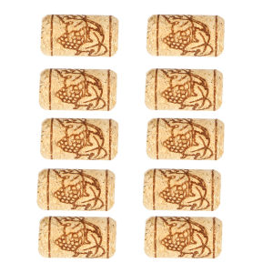 10Pcs/set Bottle Plug Baware Wine Stoppers Kitchen Accessories Straight Wood Corks Wooden Sealing Caps Bar Tools Gadgets