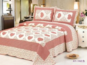 Hot Korean Style Bedding Pure Cotton All Cotton Two-Piece Bedcover Bed Sheet Quilted Quiltedtextiles Three-Piece Bedspread Airable Cover