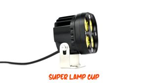 3 Inch 12V-24V Universal Square Super Bright LED Spotlights For Car/4x4/Lorry/Motorcycle White 6500k / Yellow 3000k