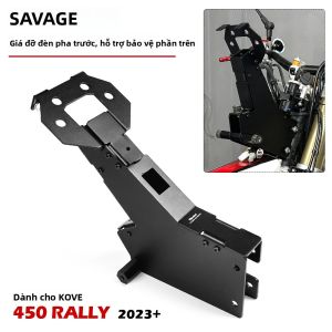 Bộ Giá Đỡ Đèn Pha Trước Mặt Nạ Trên Giá Đỡ Đèn Định Vị Màu Đen Cho Xe Máy KOVE 450 Rally 2023-2024