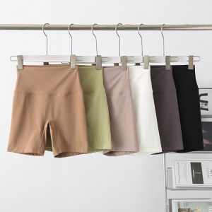 Womens Yoga Running Fitness Sports Pants Breathable Quick Dry Three-quarter Length Casual Shorts Nylon Spandex Blend