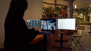 【SG】14 Inch Dual Screen Portable Monitor For Laptop Extender Screen Speculation Multi-Screen Folding Detachable Double Screen Travel