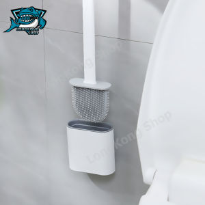 แปรงขัดห้องน้ำซิลิโคน พร้อมฐานตั้งเก็บ ติดผนัง ขัดได้ทุกมุม ล้างง่าย