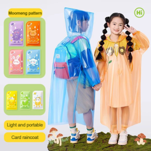 Waterproof Children's Portable Raincoat: Travel & Outdoor Rainwear for Boys & Girls